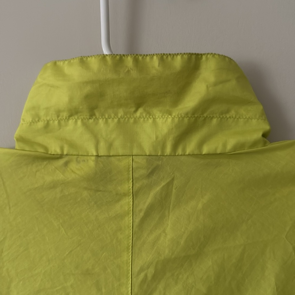 Patagonia Lime Green Zip-up Windbreaker Jacket - Picture 4 of 4